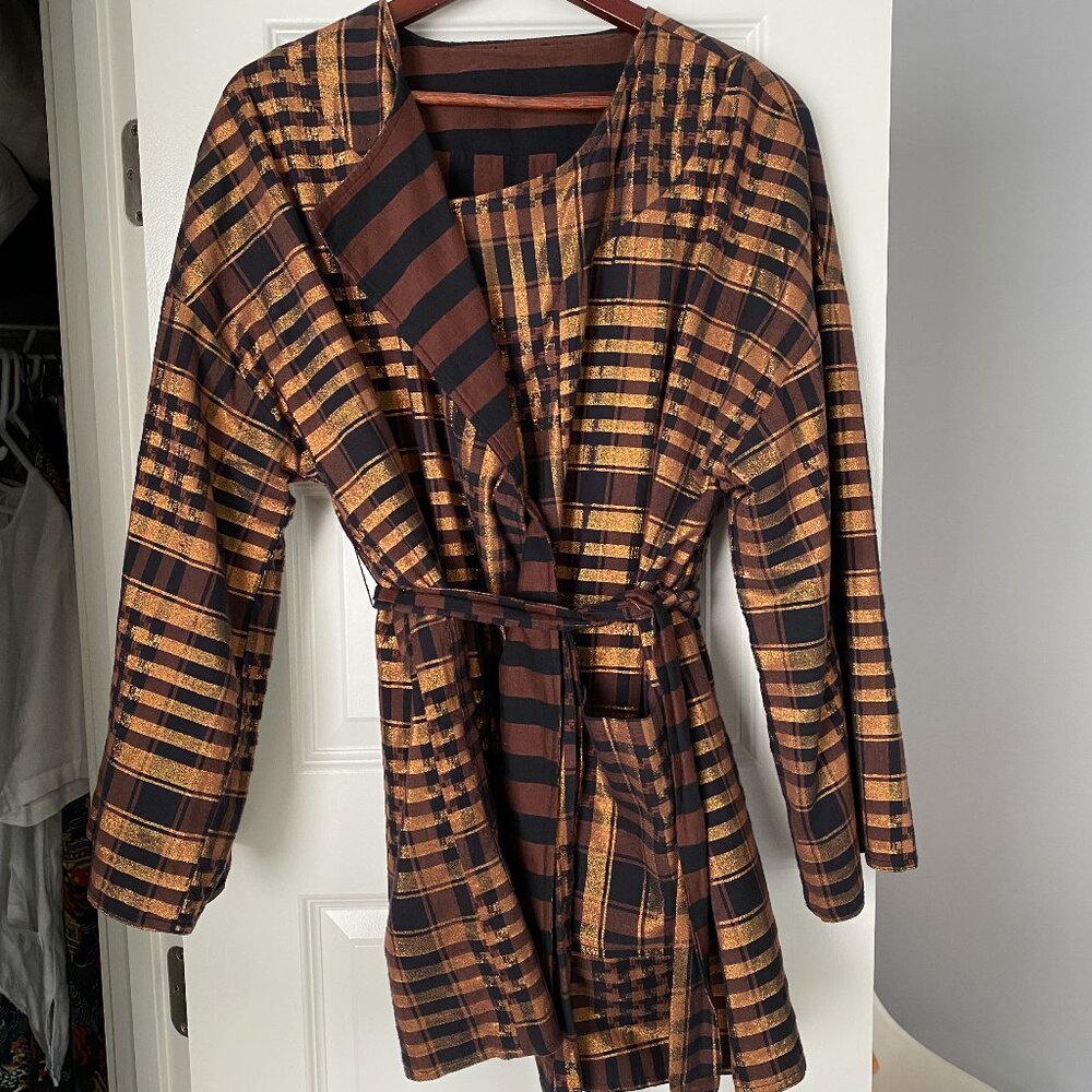 Ace & Jig Plaid Blazer in Brown and Black
